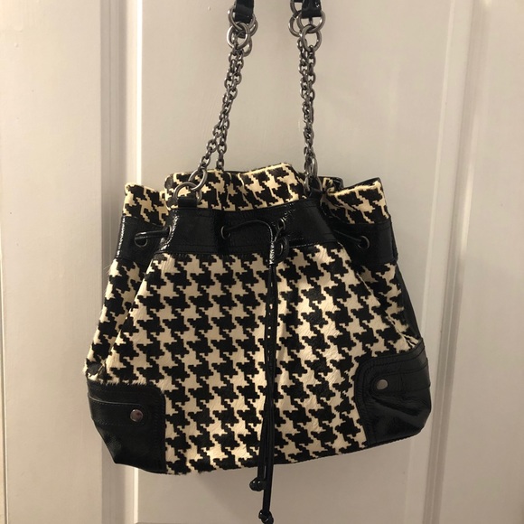 Adrienne Vittadini Houndstooth Purse - Picture 1 of 5